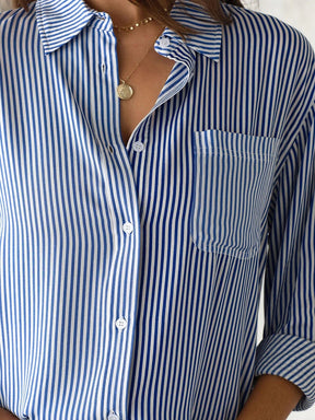 Camisa Listrada Over