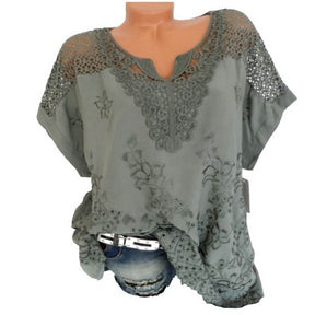 Blusa de Casimira com Detalhes em Renda Lantana